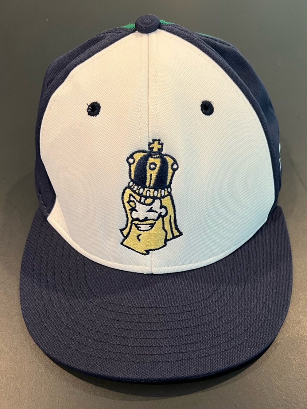 The Game Pro Michigan Monarchs Green Blue and White Baseball Hat Sz 7 1/8